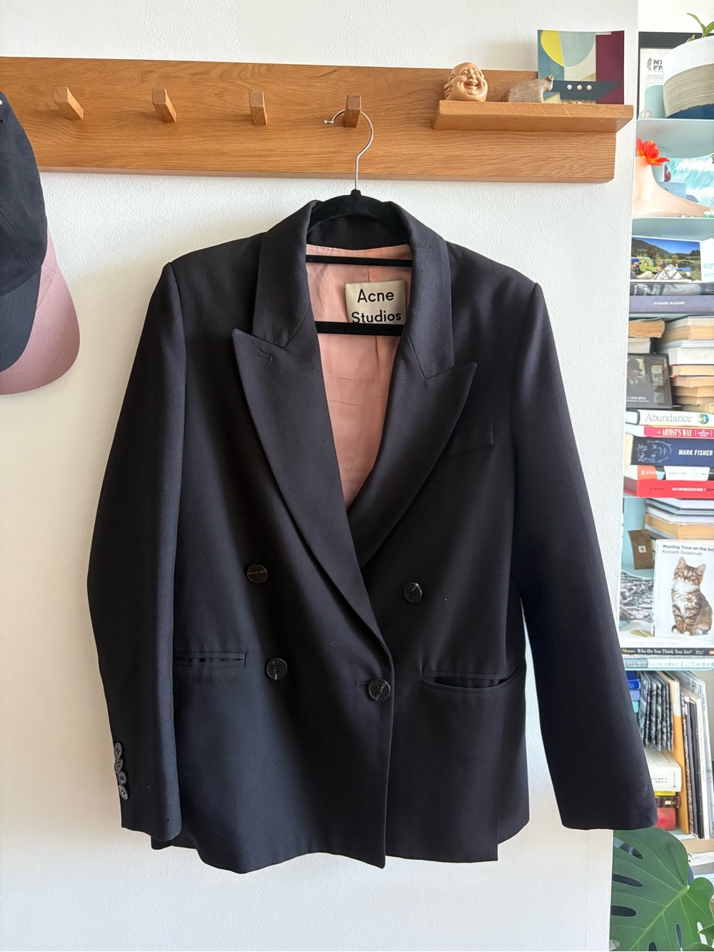 Acne Studios Black Double-Breasted Blazer